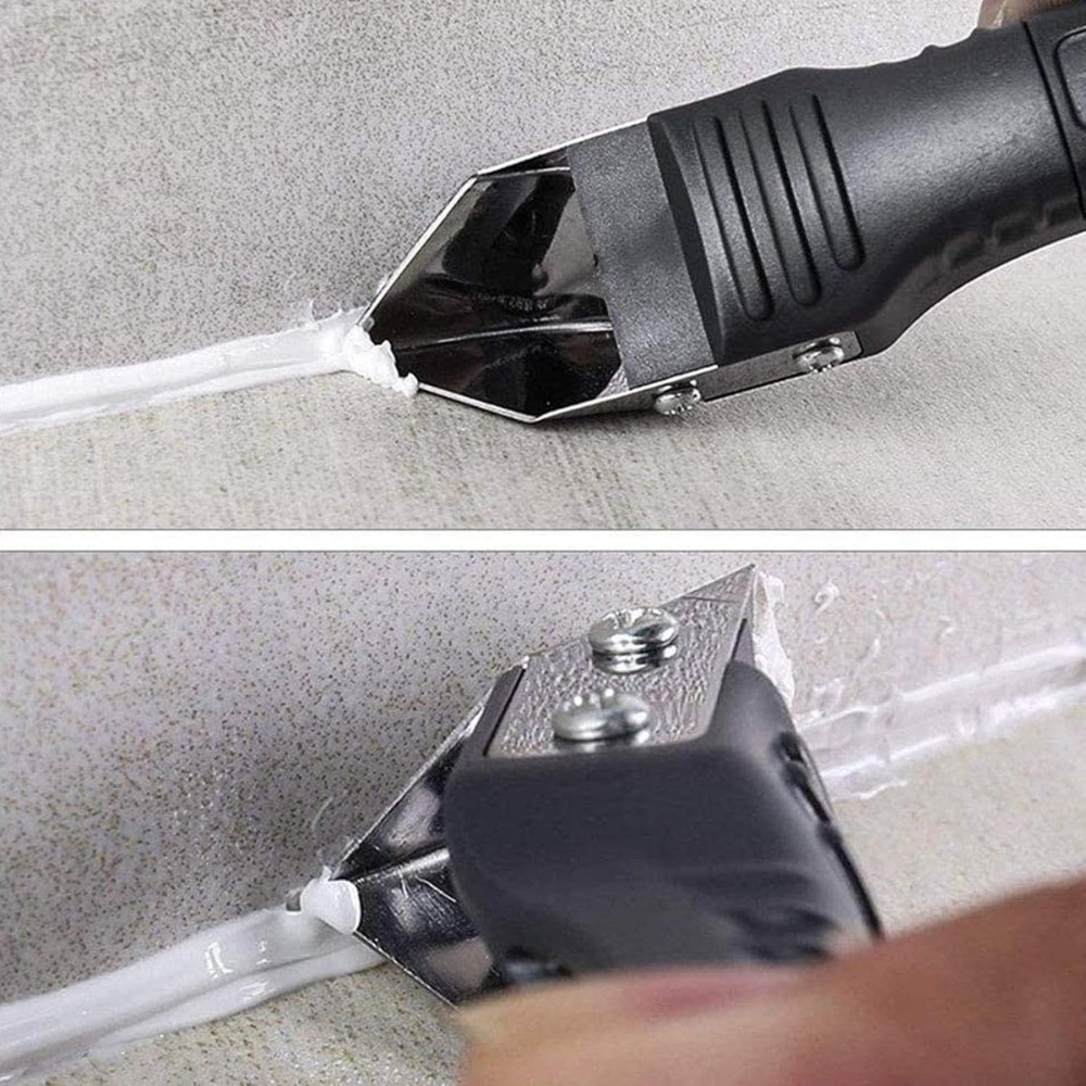Racleta 2in1, Aplicare si Indepartare Silicon, 5 Varfuri Finisare