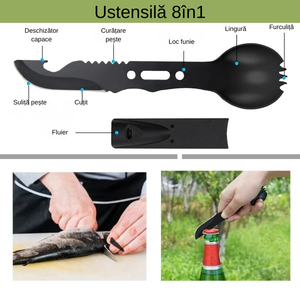 Kit Supravietuire, Multifunctional, Bete Fosforescente, Lanterna