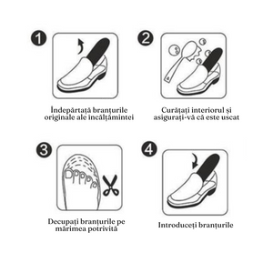 Set of 2 Heightening Insoles, Shock Absorbing, Comfortable, Size 35-42, Black