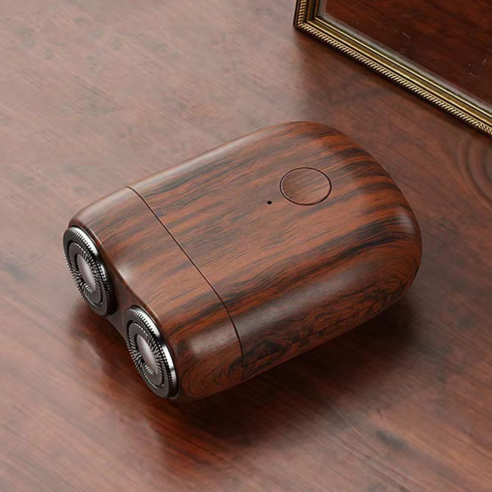 Mini Shaver, Precise Cutting, Steel Blades, 3W, Type-C Charging, 45min Battery Life.