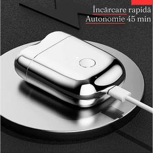 Mini Shaver, Precise Cutting, Steel Blades, 3W, Type-C Charging, 45min Battery Life.