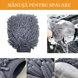 Car Cleaning Accessory Set, Microfiber Cloths, Tire Brush, Detailing Brush, Sponge, Interior/Exterior