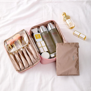 2in1 Cosmetic Organizer Bag, Eyeshadow Included, Waterproof, for Travel