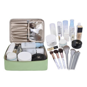 2in1 Cosmetic Organizer Bag, Eyeshadow Included, Waterproof, for Travel