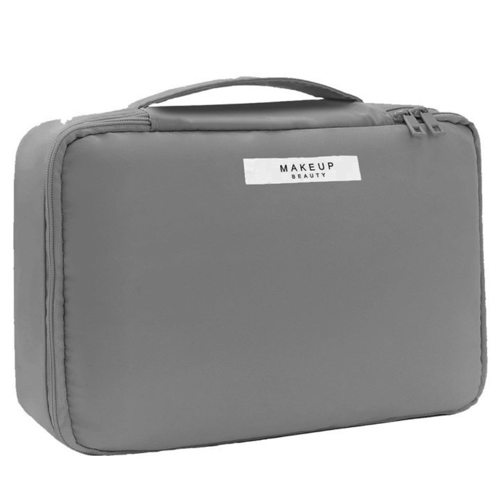 2in1 Cosmetic Organizer Bag, Eyeshadow Included, Waterproof, for Travel