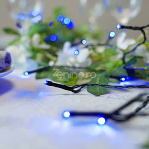 Christmas Installation, Linear, LED Bulbs, Multicolor, 8 Light Effects, Black Wire, 220V, Controller