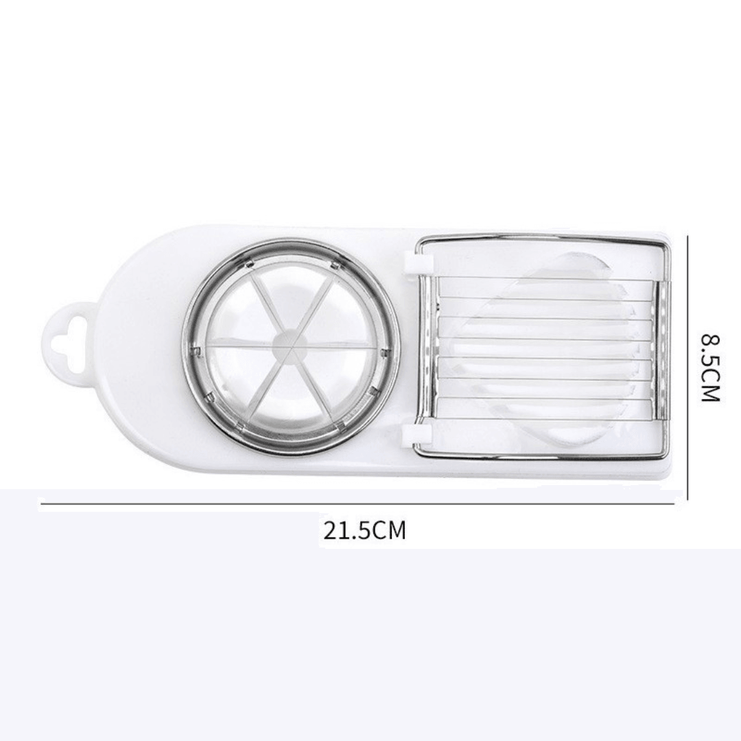 Multifunctional Slicer, 2 Shapes, for Eggs, Mozzarella, Practical, Easy to Use, 21.5cm x 8.5cm