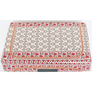 Cutie de Depozitare, Model Traditional, 66-100L, Material Textil, Cadru Otel, cu Fermoar