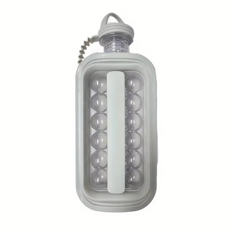 2in1 Ice Mold, Glass Type, with Handles, 17 Spheres, Non-toxic Material