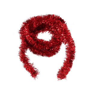Christmas Tinsel, 2m x 5cm, Blue, Gold, Red