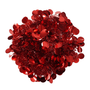 Christmas Tinsel, Various Designs, 2m x 11cm, Red, Blue, Pink