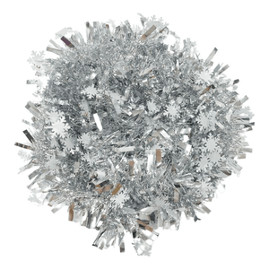 Christmas Tinsel, Various Designs, 2m x 11cm, Red, Blue, Pink
