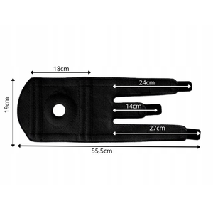 Orteza Genunchi, 3 Benzi Ajustabile, Confortabil de Purtat, Velcro, Lungime 55.5 cm