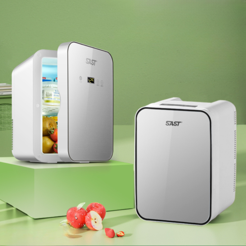 8L Portable Mini Refrigerator, Heating and Cooling Function, for Food and Cosmetics