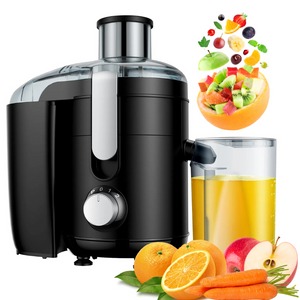 Fruit Juicer, 600W, 2 Speeds, Pulse Function, Juice/Pulp Container, Steel Blades
