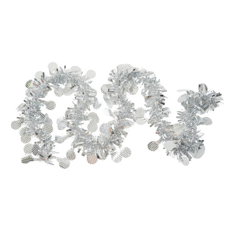 Christmas Tinsel, Various Designs, 2m x 11cm, Red, Blue, Pink