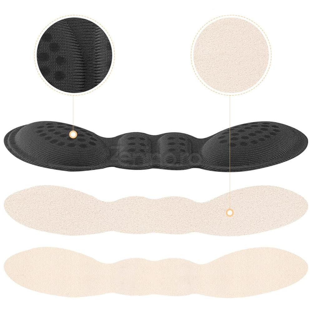 Set of 2 Cushioned Insoles, Shoe Inserts, for Heels, Corn Prevention, Adjustable, Universal Size