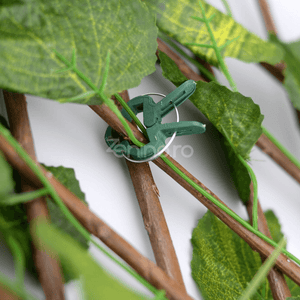 Set of 108 Plant Clips, Holds Position, Two Sizes, Suitable for Palisade, Resistant, Made of Polypropylene, Green
