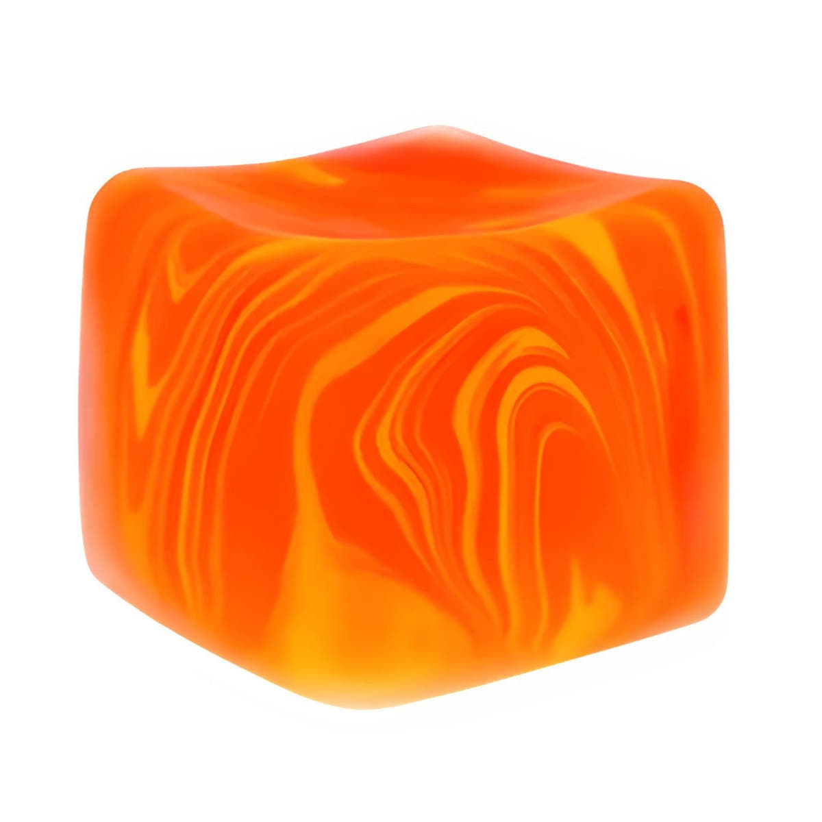 Jucarie Squishy Forma Cub, Model Linii Flow din Maltoza, Antistres Senzoriala, 5x5cm