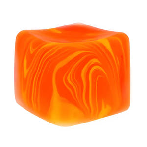 Jucarie Squishy Forma Cub, Model Linii Flow din Maltoza, Antistres Senzoriala, 5x5cm