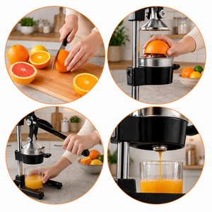 Storcator Manual Citrice, Simplu de Folosit, 40cm, Fier si Otel Inoxidabil