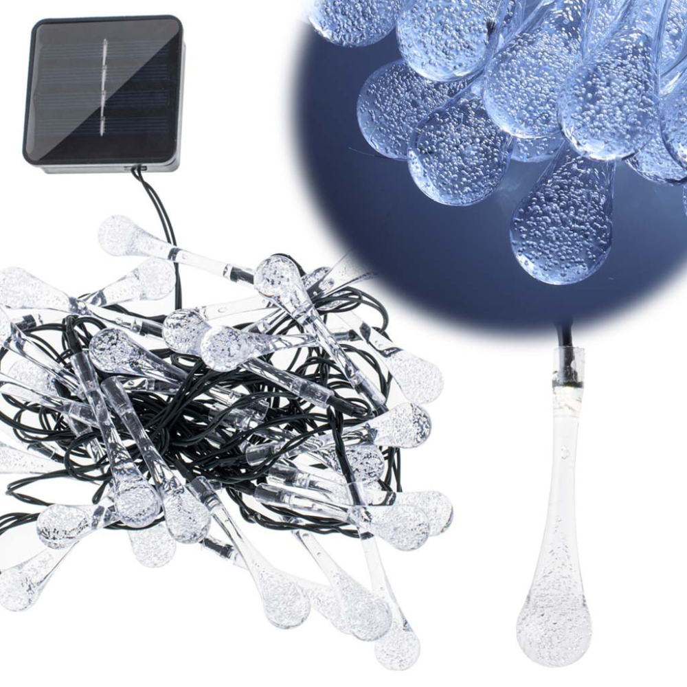 Solar Panel String, 30 LED, Dragonfly Shape, IP65, Ground Mount, 7 Hours Lighting, Length 6.5m, Multicolor