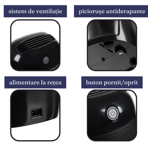Dezumidificator Electric 22.5W, 300ml/zi, Rezervor Detasabil 600ml, Silentios, Oprire Automata