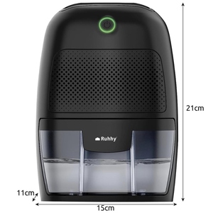 Dezumidificator Electric 22.5W, 300ml/zi, Rezervor Detasabil 600ml, Silentios, Oprire Automata