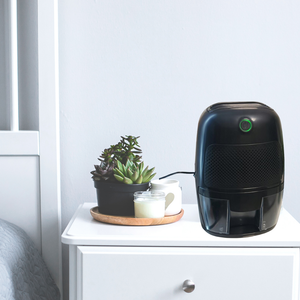 Dezumidificator Electric 22.5W, 300ml/zi, Rezervor Detasabil 600ml, Silentios, Oprire Automata