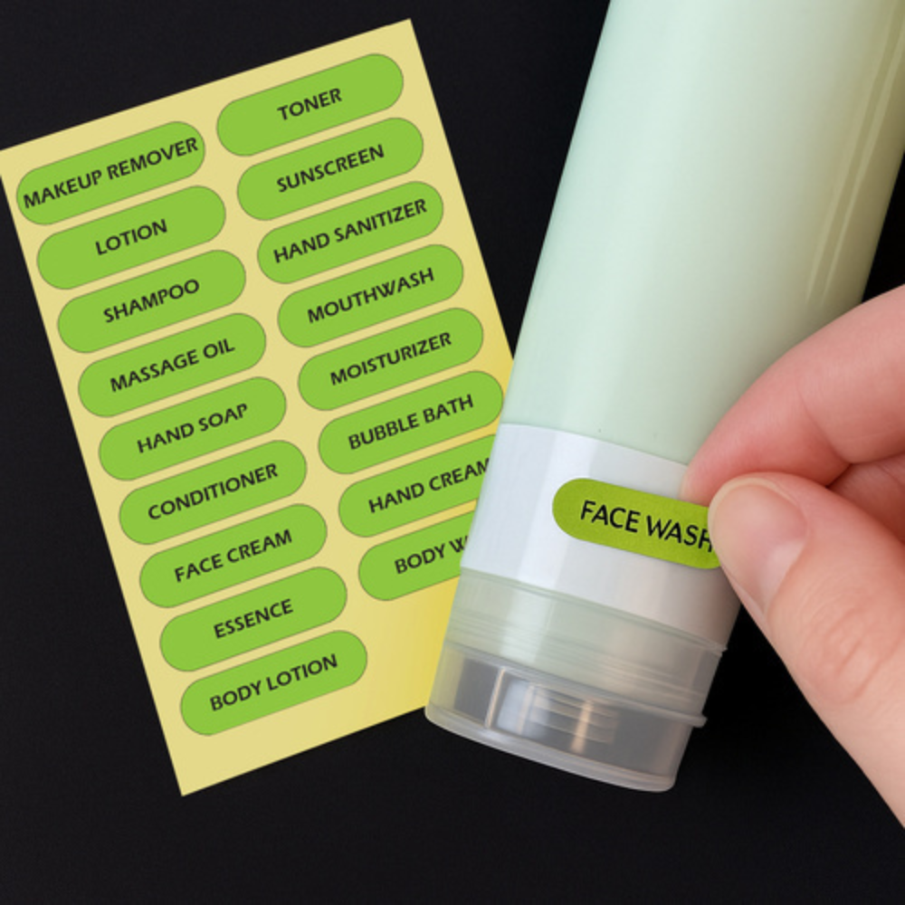 Set 4 Recipiente Calatorie, 90ml, Geanta Organizare Produse, Silicon