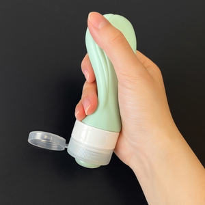 Set 4 Recipiente Calatorie, 90ml, Geanta Organizare Produse, Silicon