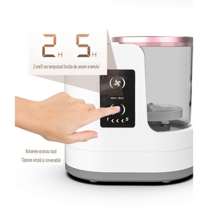 Dispozitiv Curatare Pensule Machiaj, 850 RPM, Functie Uscare, 5V, Portabil