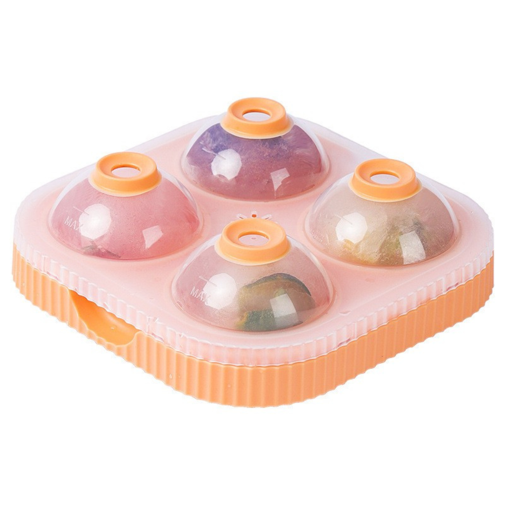 Forma de Gheata, 4 Sfere, Diametru 6.5cm, din Silicon