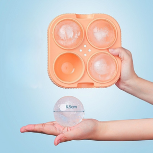 Forma de Gheata, 4 Sfere, Diametru 6.5cm, din Silicon