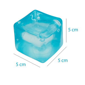 Jucarie Squishy tip Needoh, Forma Cub, Antistres Senzoriala, 5x5cm