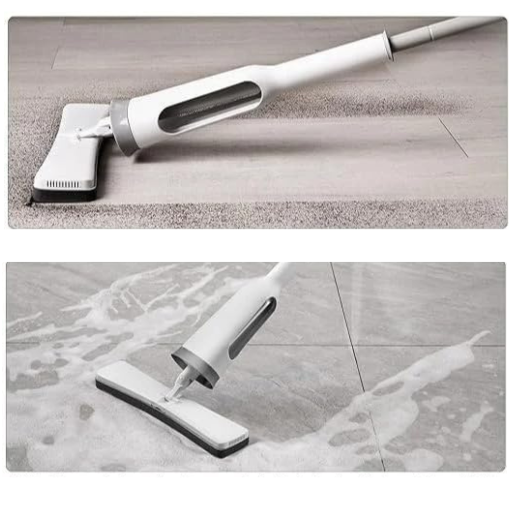 Set Mop Telescopic cu Galeata Pliabila, Burete Bumbac, Tija Reglabila, Sistem Stoarcere