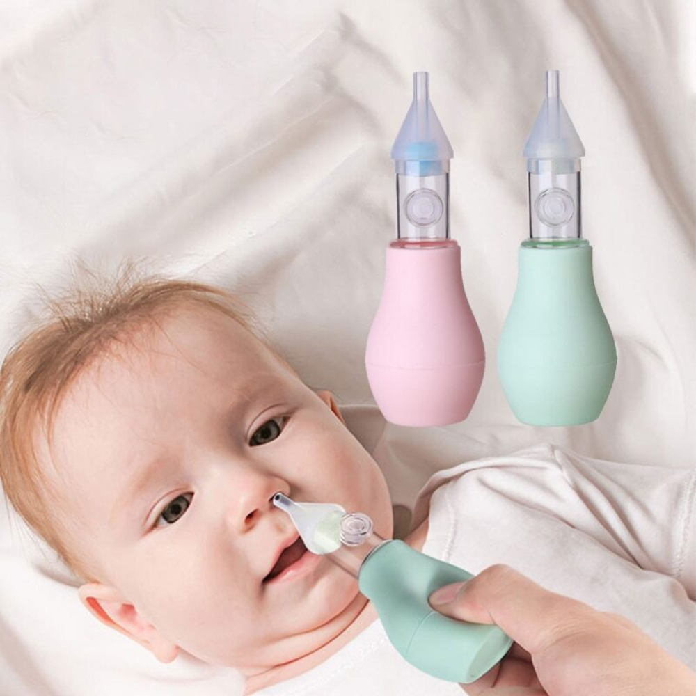 Baby Nasal Aspirator Set, Manual, With Pump, Silicone Tip, Easy to Clean