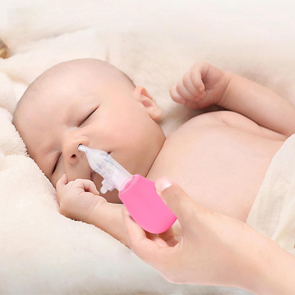 Baby Nasal Aspirator Set, Manual, With Pump, Silicone Tip, Easy to Clean