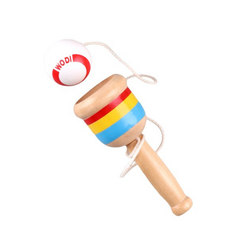 Jucarie Cupa Interactiva, Lemn, Copii si Adulti, Tip Kendama,