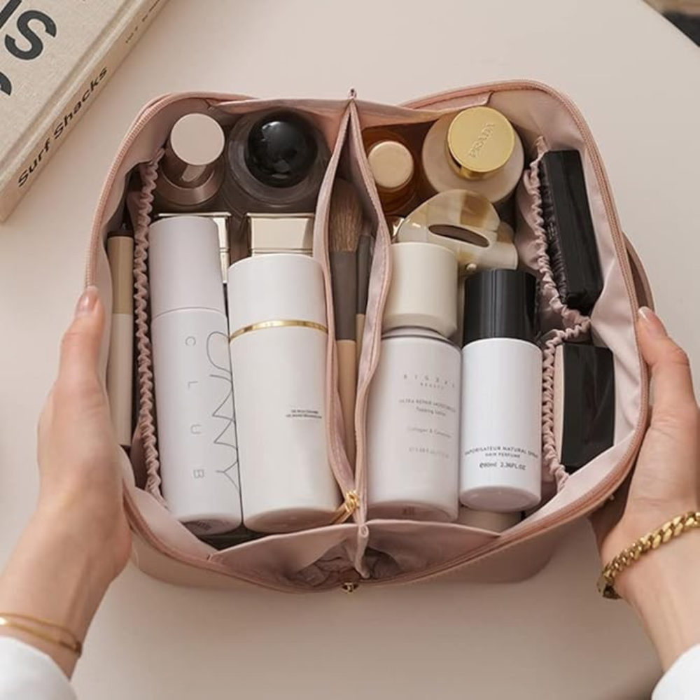 Cosmetic Organizer Bag, Multiple Compartments, for Travel