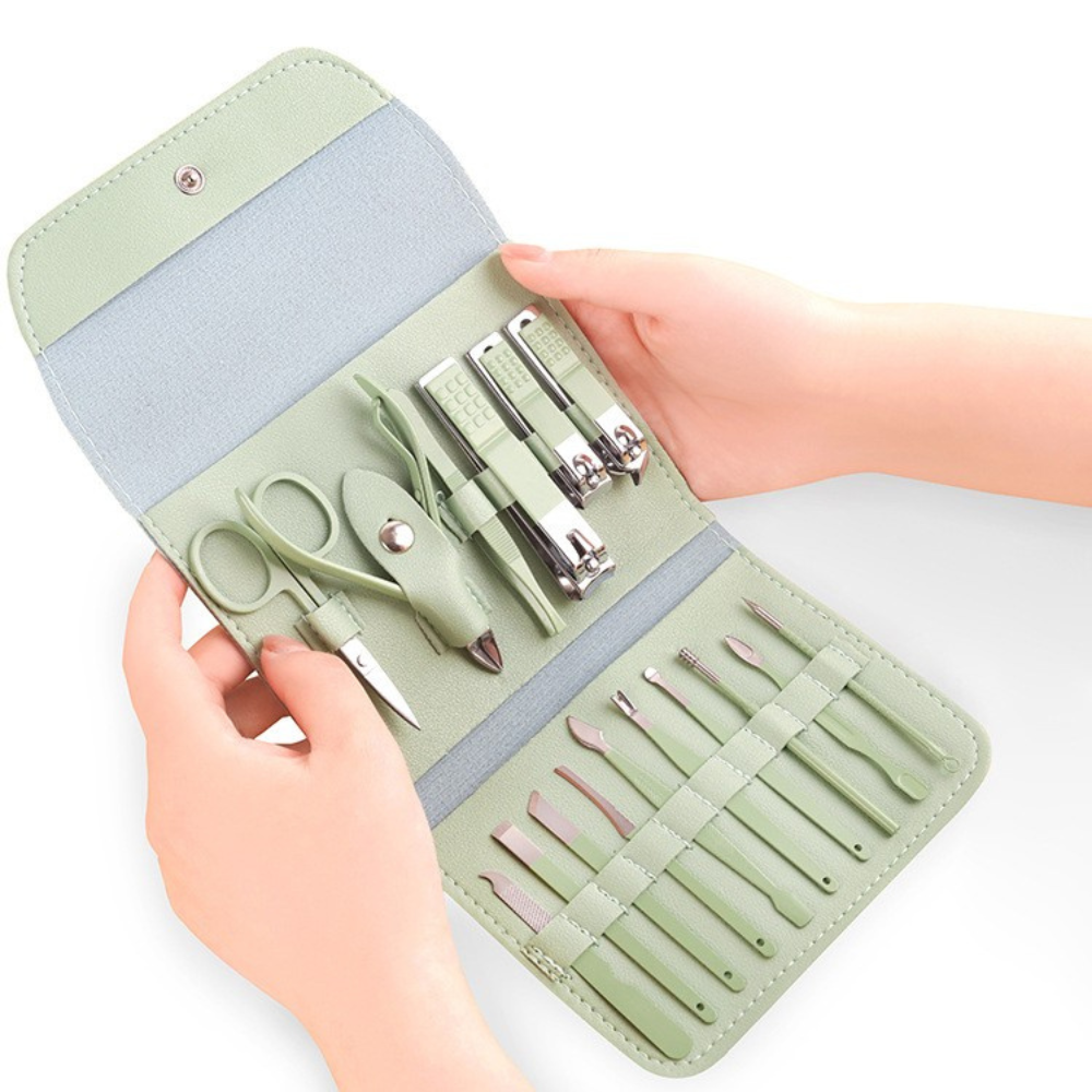 Set 16 Piese Manichiura, Pedichiura, Accesorii Pensat, pentru Cosmetica