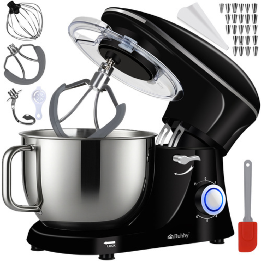 Robot de Bucatarie, 1500W, 6 Trepte Viteza, Bol 6.2L, Amestecare Planetara, Accesorii