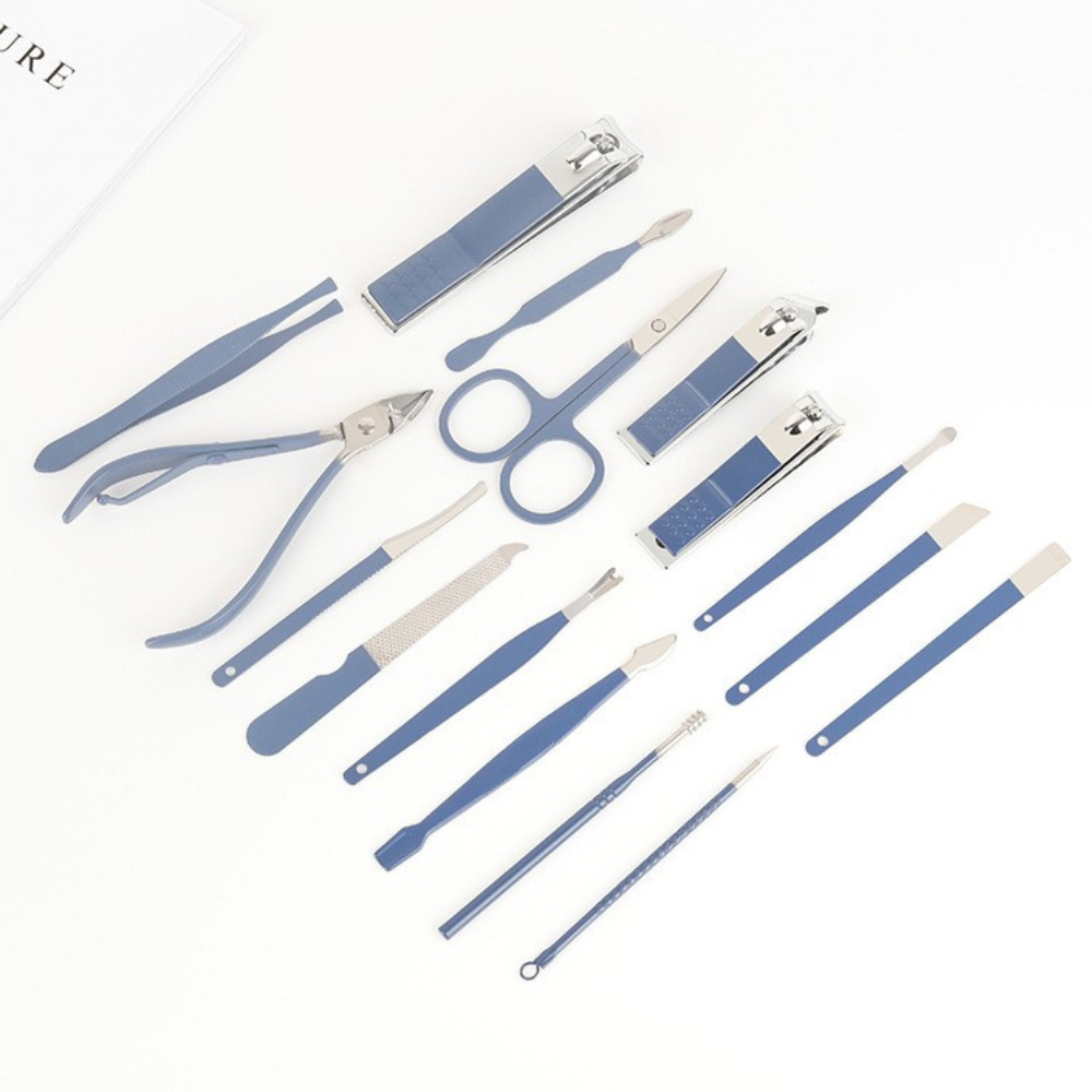 Set 16 Piese Manichiura, Pedichiura, Accesorii Pensat, pentru Cosmetica