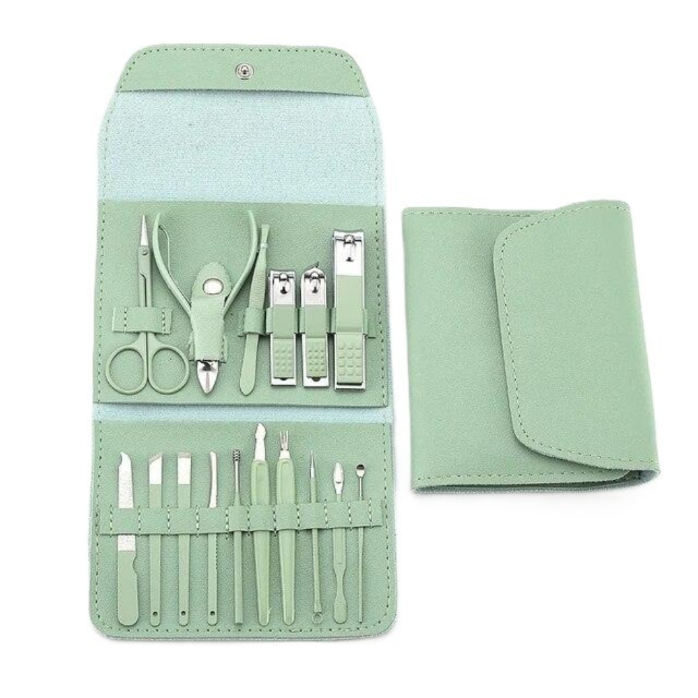 Set 16 Piese Manichiura, Pedichiura, Accesorii Pensat, pentru Cosmetica