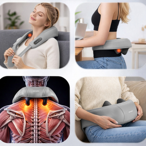 Aparat de Masaj, Tehnologie Shiatsu, 3 Moduri de Functionare, 3000mAh, Model Silentios