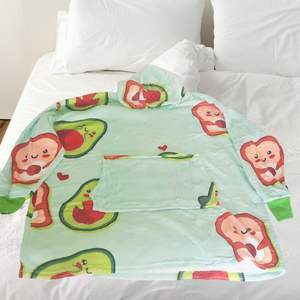 Hooded Sweatshirt Blanket, Warm, Comfortable, Universal Size, Fleece