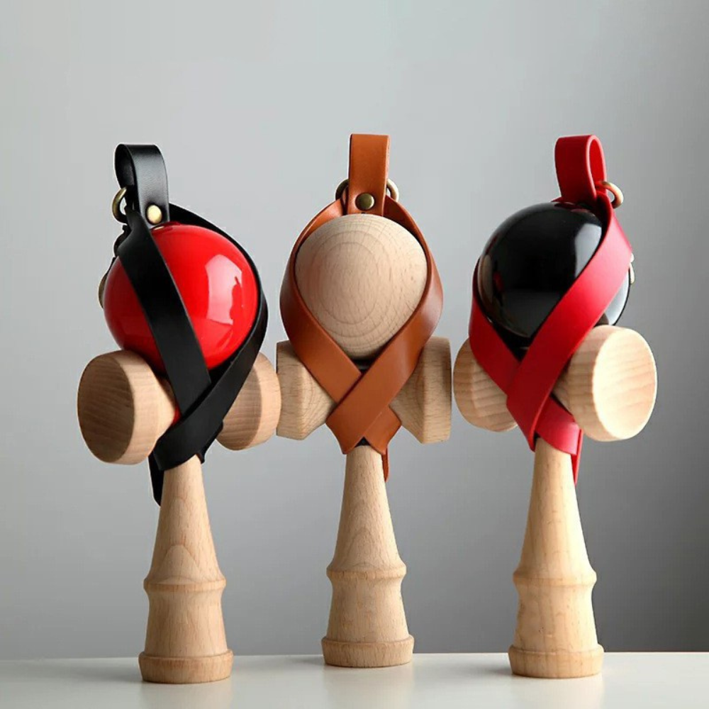 Husa Breloc Kendama, Piele Ecologica, Catarama cu Agatare