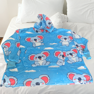 Hooded Sweatshirt Blanket, Warm, Comfortable, Universal Size, Fleece