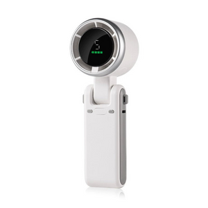 Mini Ventilator Portabil, Afisaj Digital, 5 Viteze, 3600mAh, Pliabil, Incarcare USB
