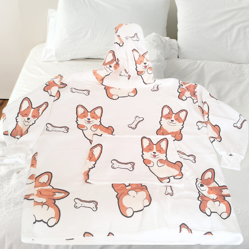 Hooded Sweatshirt Blanket, Warm, Comfortable, Universal Size, Fleece
